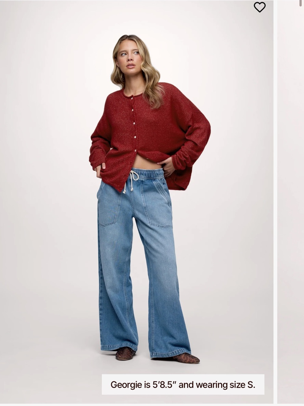 EUC Worn Once nuuds Pull-On Denim Pant - Picture 2 of 5